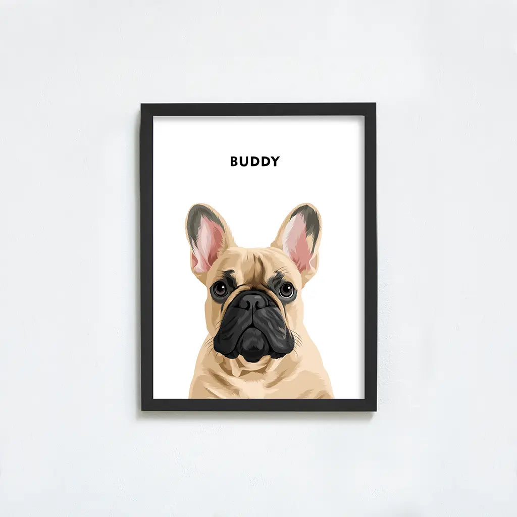 Custom Modern Pet Portrait