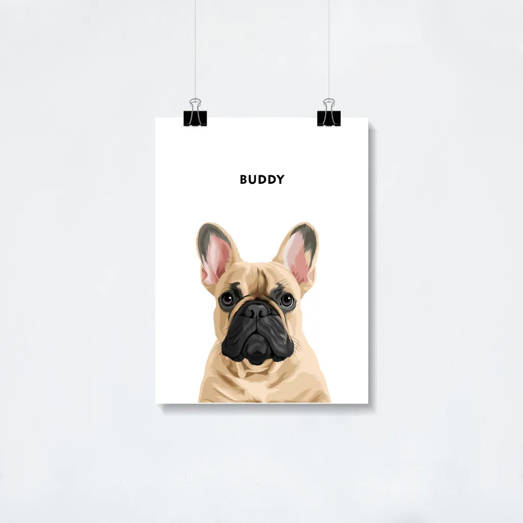 Custom Modern Pet Portrait