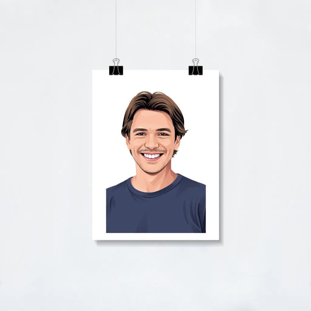 Custom Modern Portrait Man poster