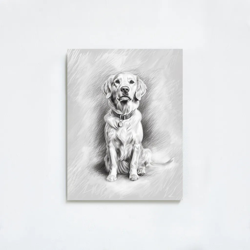 Custom Pencil Sketch Pet Portrait