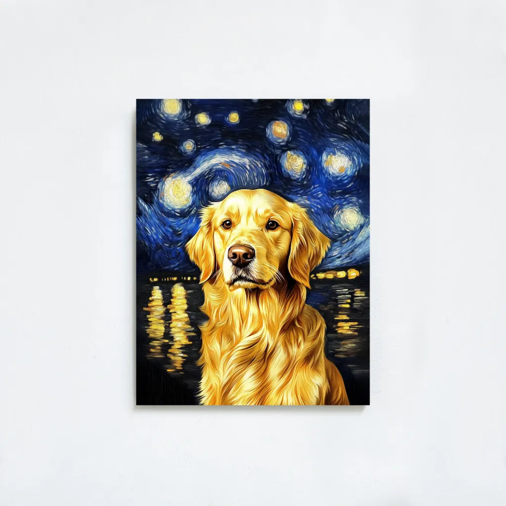 Custom Van Gogh Style Pet Portrait