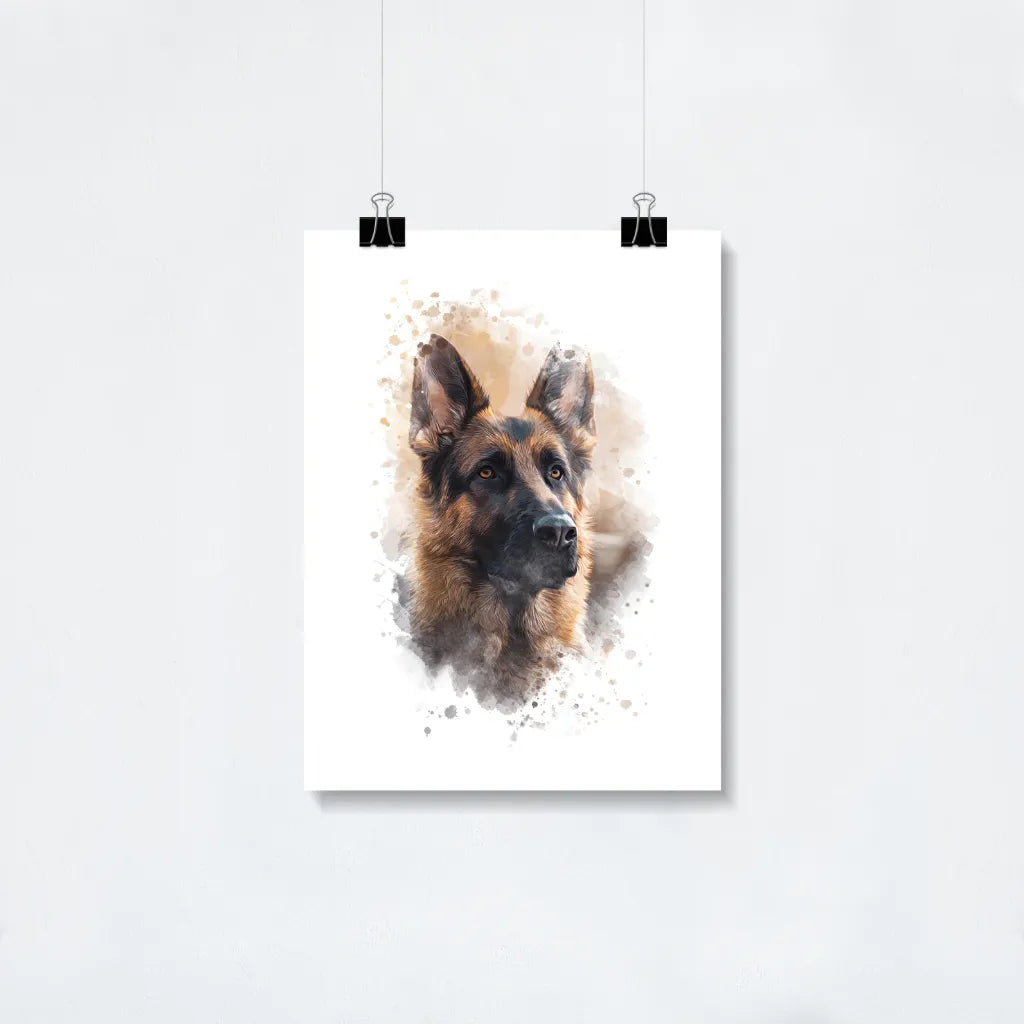 Custom Watercolor Pet Portrait