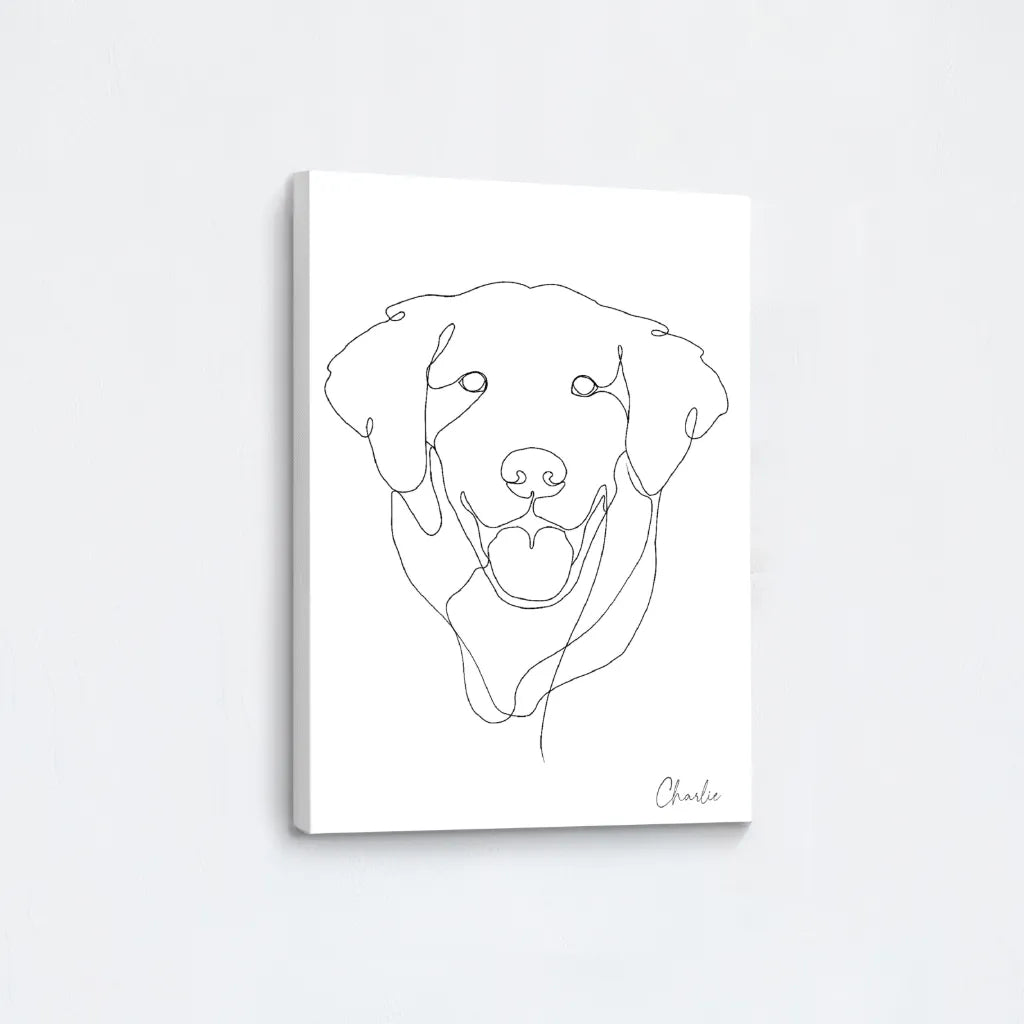 Custom Line Art Pet Portrait