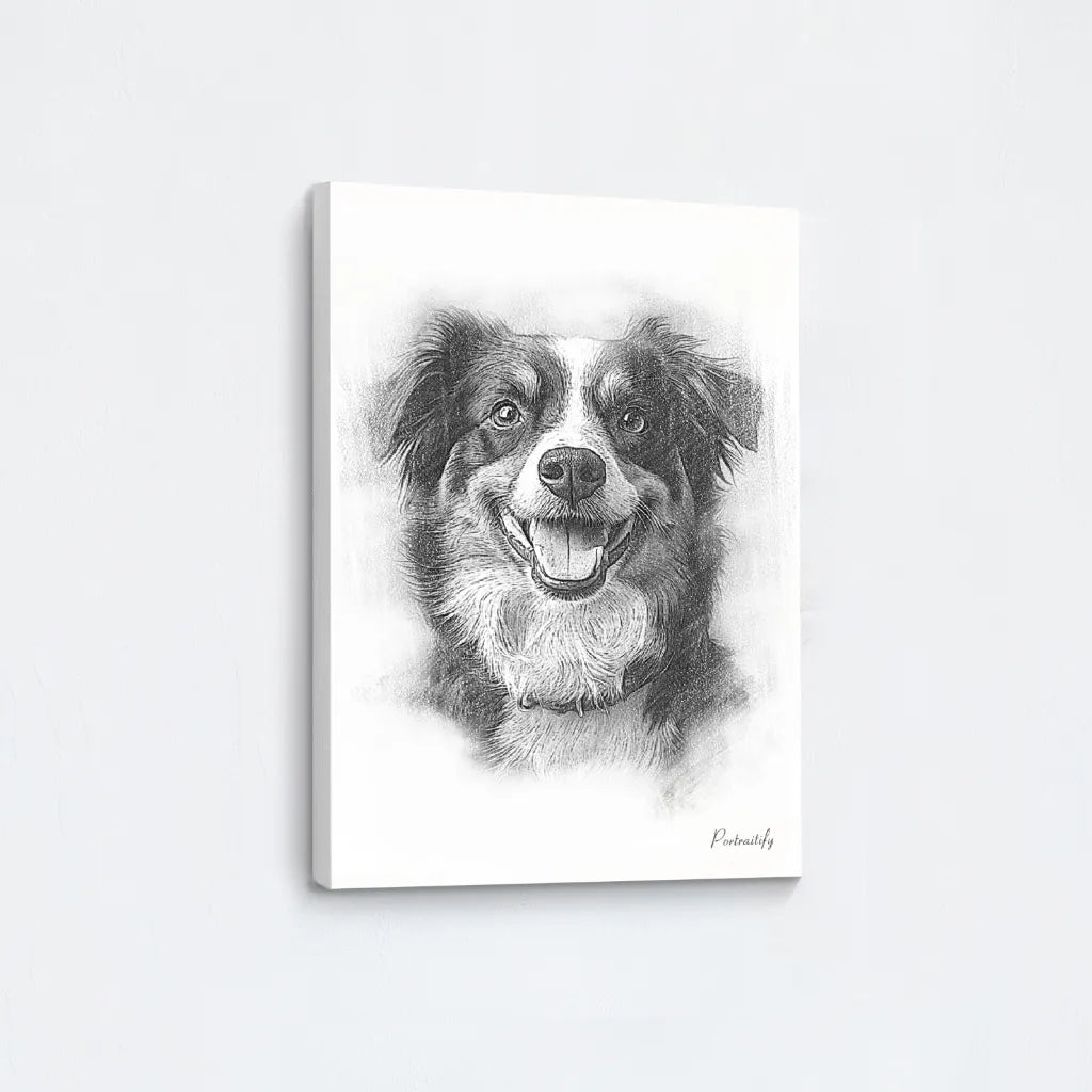 Custom Pencil Sketch Pet Portrait