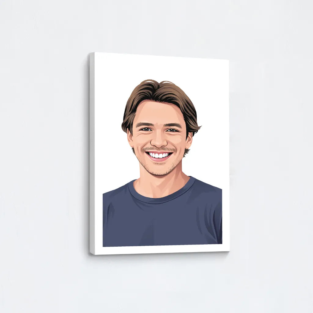 Moder Man Portrait Canvas