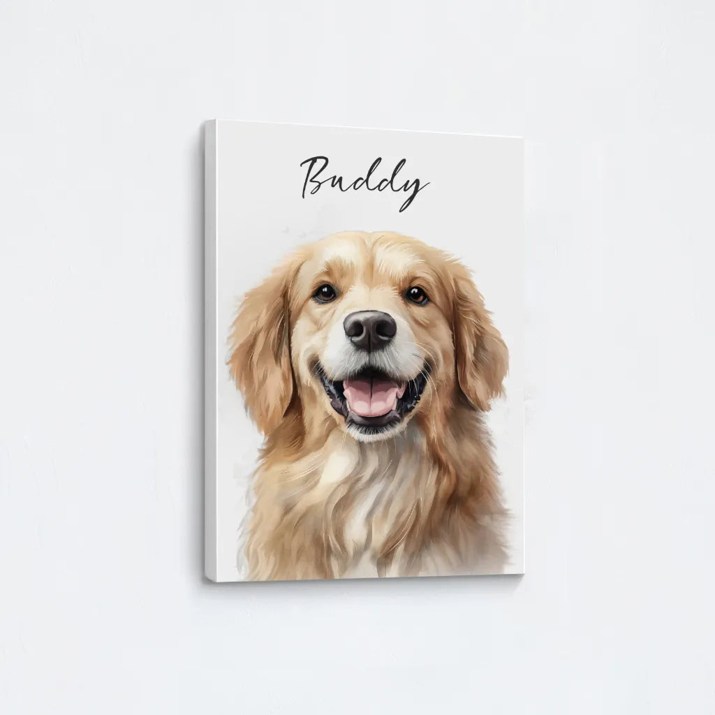 Custom Watercolor Pet Portrait