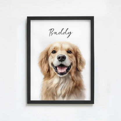 Custom Watercolor Pet Portrait