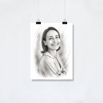 Custom Pencil Sketch Portrait