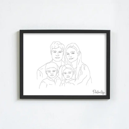 Custom Line Art Portrait