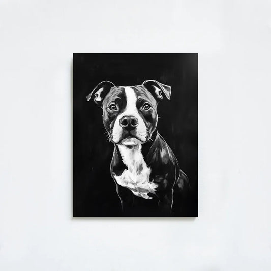 Custom Black &  White Art Pet portrait