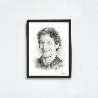 Custom Pencil Sketch Male Portrait