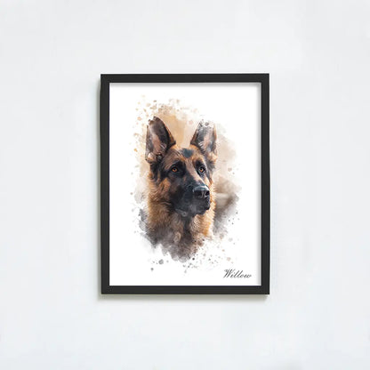 Custom Watercolor Pet Portrait