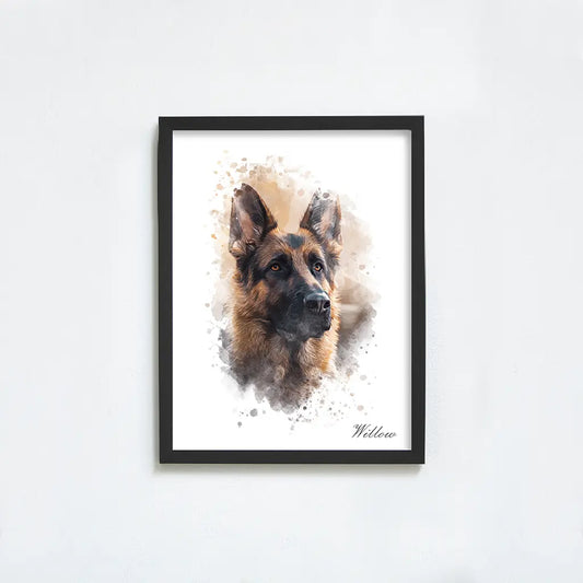 Custom Watercolor Pet Portrait