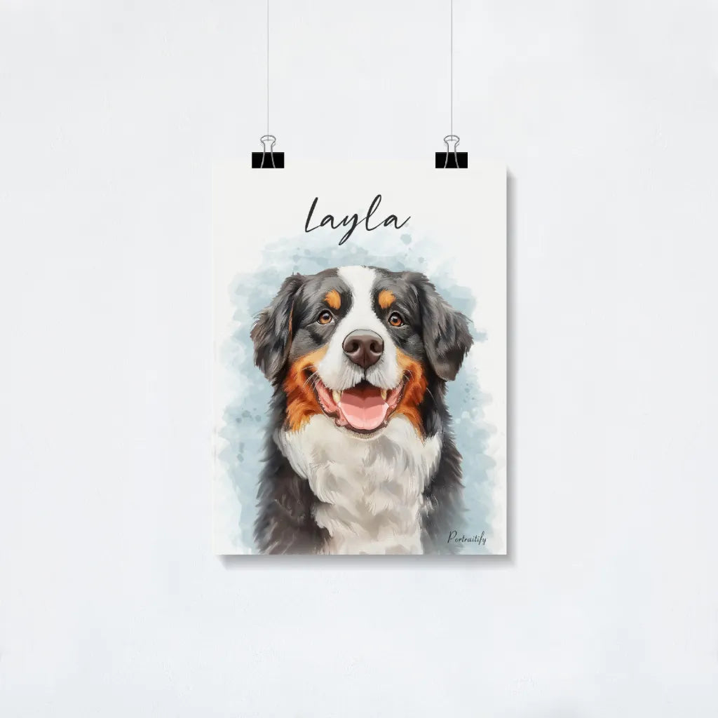 Custom Watercolor Pet Portrait