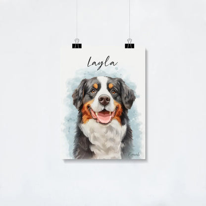 Custom Watercolor Pet Portrait