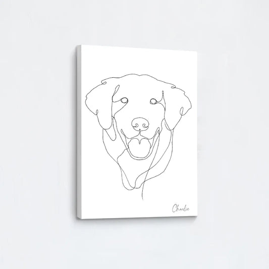 Custom Line Art Pet Portrait