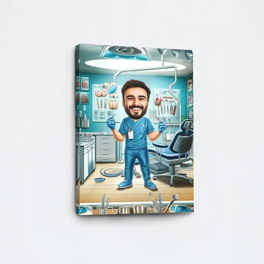 The Dentist caricature portrait