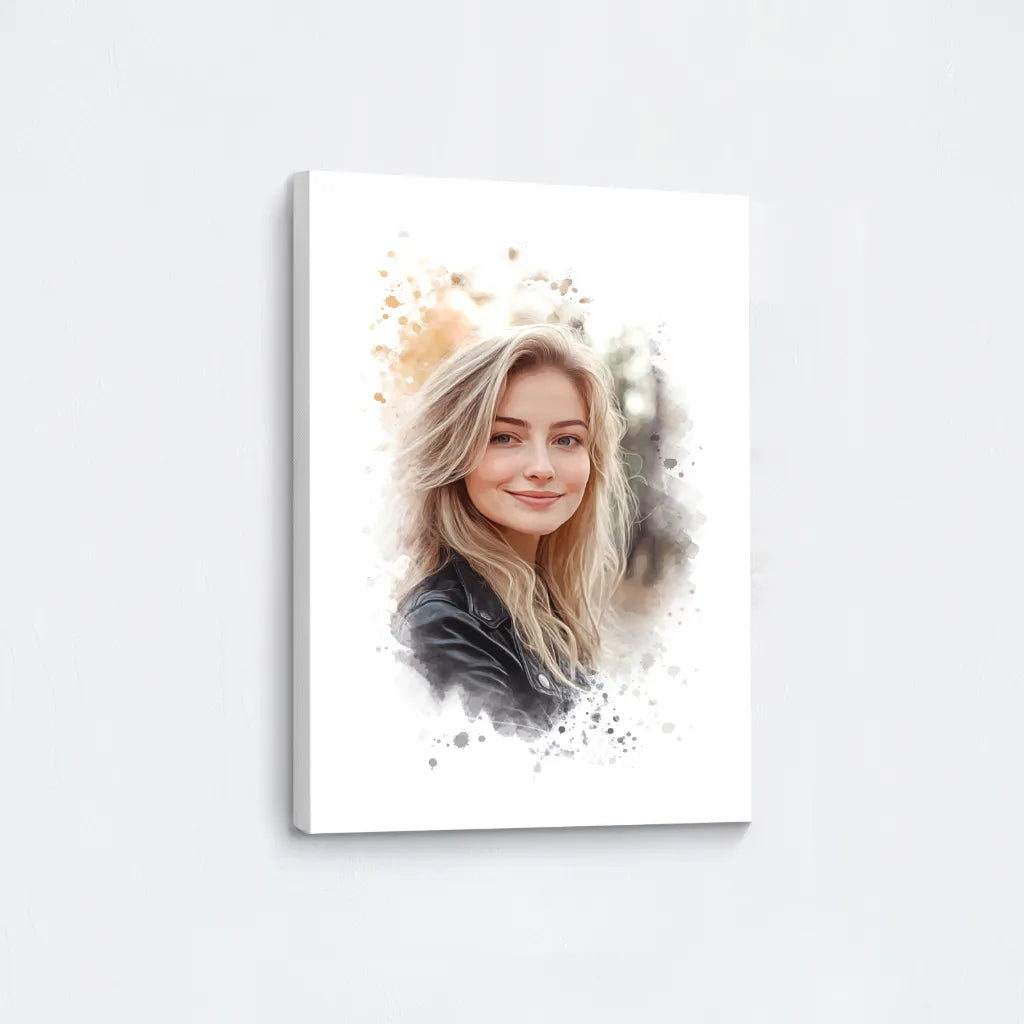 Watercolor Woman Canvas